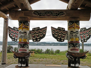 Ah-Wah-qwa-dzas, a place to relax and tell stories, Cape Mudge, Quadra Island