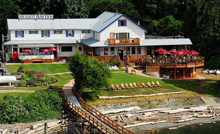 the historic Heriot Bay Inn, Quadra Island, British Columbia