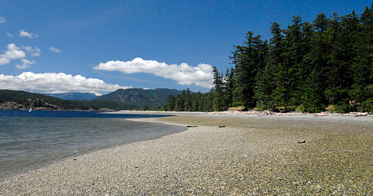 Rebecca Spit, Provincial Park, Quadra Island, British Columbia, Canada