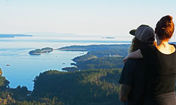 View from Chinese Mountains, Quadra Island, BC