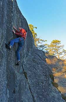 Rock climbing Quadra Island, BC