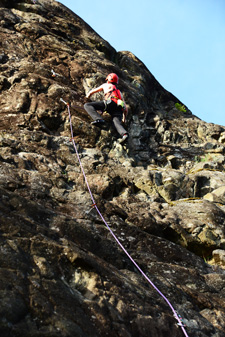 Rock climbing Quadra Island, BC